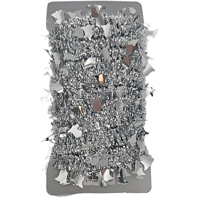 Julefryd lametta guirlande med deko 20 mm x 5 meter - flere varianter - assorteret