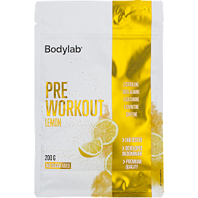 Pre Workout-pulver Lemon