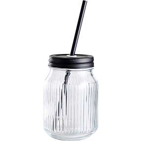 DAY drikkeglas med sugerør (450ml)