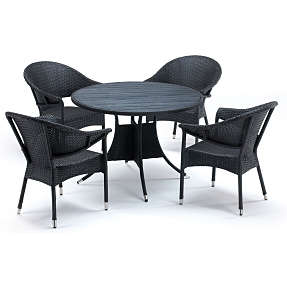 Kos havemøbelsæt med 4 stole