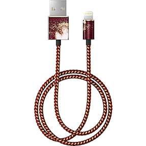 Ideal lightning kabel - golden burgundy marble
