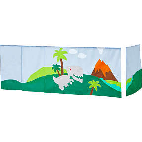 Hoppekids Dinosaur forhæng til halvhøj- og køjeseng 90x200 cm