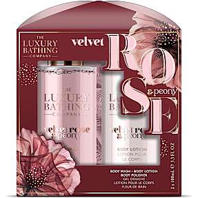 Gaveæske Glamorous Glow Velvet Rose m. krops- og hudpleje