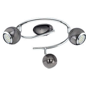 Bimeda G-formet loftspot - sort og krom