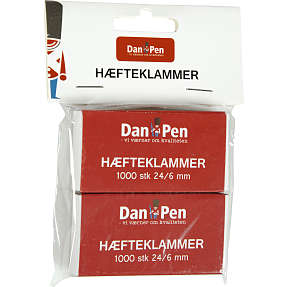 Danpen clips 2000 stk. 24/6