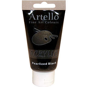 Artello akrylmaling 75 ml - Pearlized Black