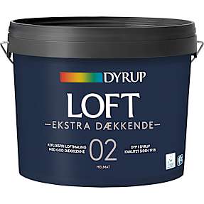 Dyrup loftmaling Ekstra dækkende 4,5 liter - hvid