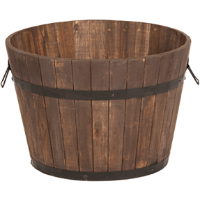 Whiskeytønde potte Ø48 cm - akacietræ