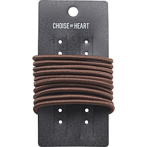 CBYH dame hårelastikker  - brun