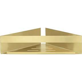 Wenko Genova Turboloc hjørnehylde - antik messing