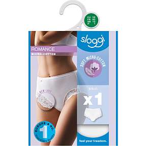 Sloggi dame maxi trusse romance str. 42 - hvid