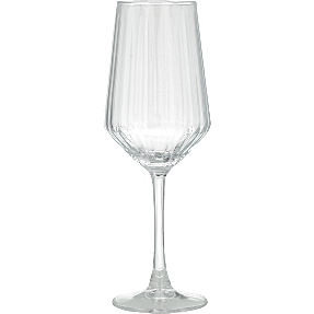 Salling riflet hvidvinsglas 4-pak - 400 ml