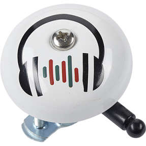 Ringeklokke - hvid høretelefoner