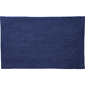 Chenille bademåtte - blå