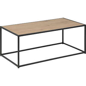 Seaford sofabord - trælook og sort