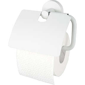 Haceka Kosmos toiletrulleholder med cover - hvid