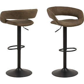 Grace barstol - lysebrun