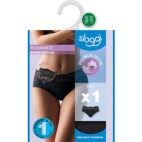 Sloggi dame midi trusse romance str. 40 - sort