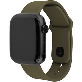 Fixed Silikone rem til Apple Watch - Oliven