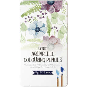 Akvarelblyanter - 12 forskellige farver