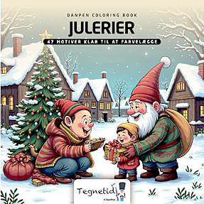 Malebog til twin marker - Tegnetid Julerier