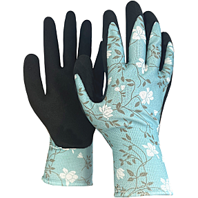 Havehandske med blomsterprint