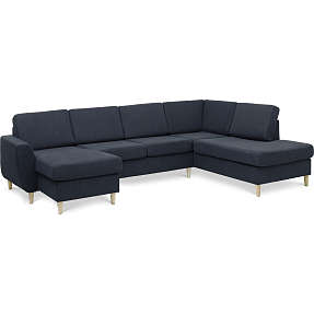 Madrid Nordic venstrevendt U-sofa - navy