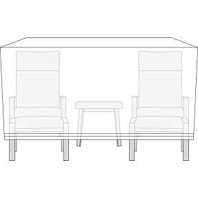 Watford overtræk til havemøbelsæt - Flint grå