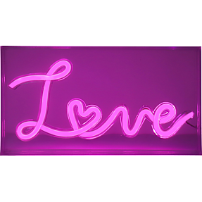Love neonskilt - lilla