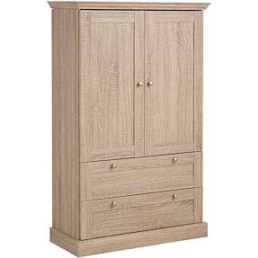 Bruce garderobeskab - egetræslook