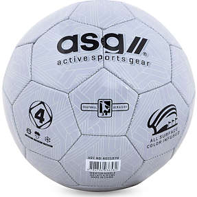 ASG fodbold str. 4 - sølvfarvet