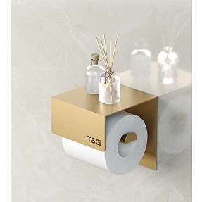 T&B toiletrulleholder - farve børstet guld