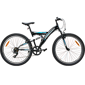 Puch firestorm børnecykel 7 gear 26" - sort/blå