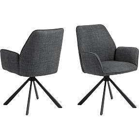 Glenda spisebordsstol - mørkegrå