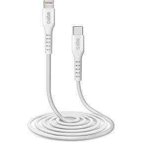 SBS lightning kabel 2 m - hvid