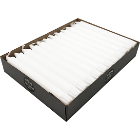 Salling kronelys 2,2x20 cm 24-pak - hvid