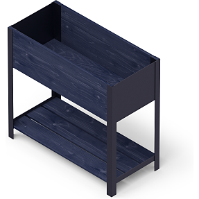 Pindstrup Modern højbed 78x36 cm - sort