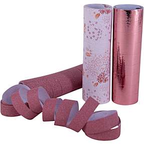 Serpentiner m. mønster - rosaguld