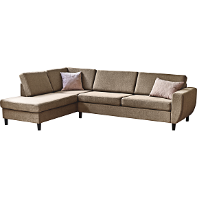 Rom Nordic venstrevendt open-end sofa - taupe