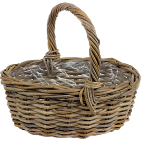 Rom kurv m. hank - natur