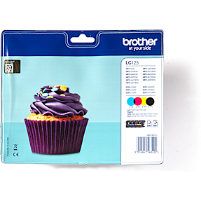Brother LC123VALBP blækpatron - cyan/magenta/gul/sort