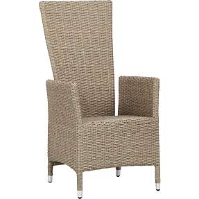 Wells havestol med justerbar ryg - natur