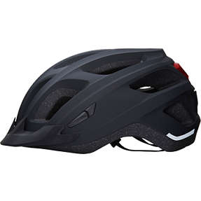 CSI Premium Cykelhjelm med lys - matsort