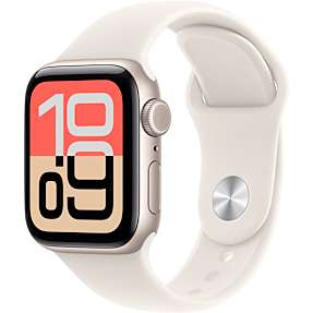 Apple Watch SE 3 (2025) GPS + Cell 40 mm - Starlight Aluminium - Starlight Sport Band S/M