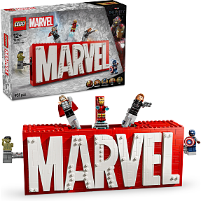 LEGO Marvel - MARVEL-logo og minifigurer Samlerobjekt 76313
