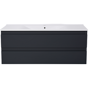 Venedig badmøbel med vask - mat sort