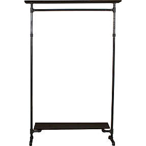 Copenhagen garderobestativ med 1 hylde - sort