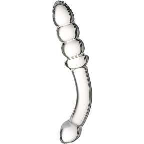 Sinful Ribbed glas dildo