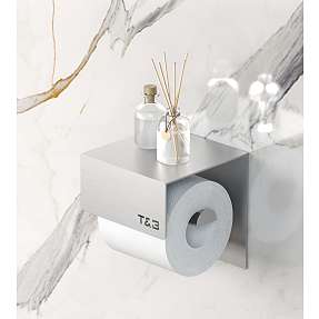 T&B toiletrulleholder - støvet sølv
