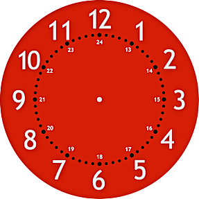 Lærlet underlag med urskiven